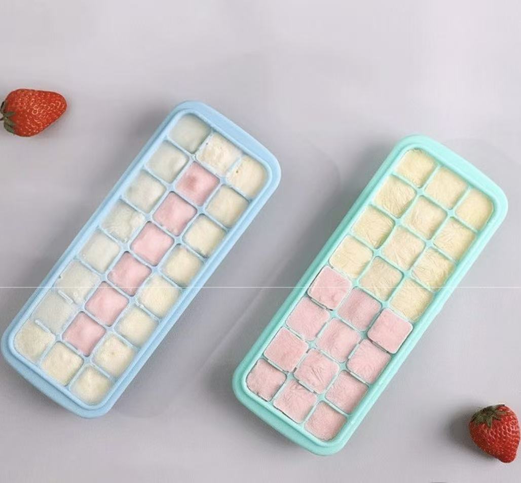Baby Food Jelly - صينية مكعبات الثلج من السيليكون مع