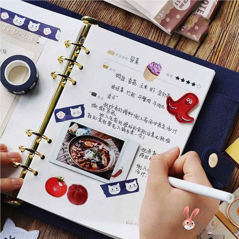 Baby Food Diary - دفتر وصفات إبداعي مكتوب بخط اليد،