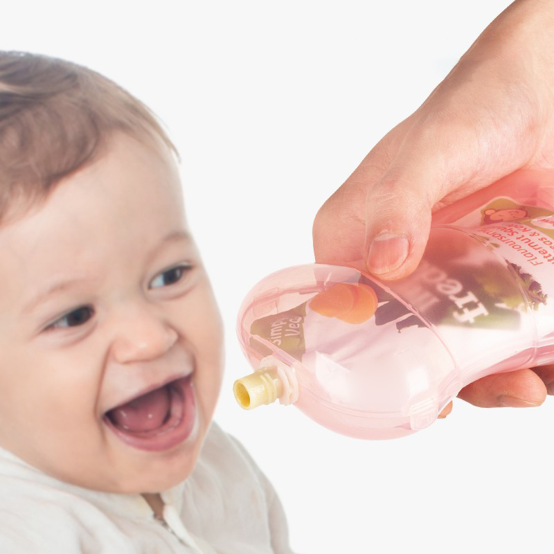 Baby Food Pouches Reusable - كوب هريس الفاكهة المضاد للضغط للأطفال/حقيبة
