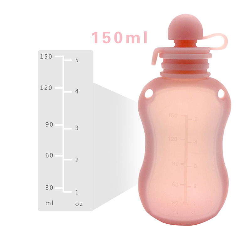150 مللي حقيبة تخزين الحليب مر - مراجعة Baby Food Pouches Reusable وسعره