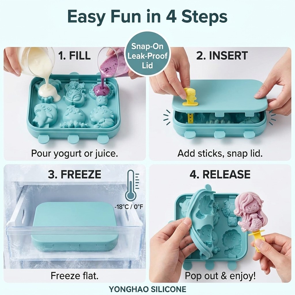 قالب سيليكون بـ 6 تجاويف على ش - مراجعة Baby Food Jelly وسعره