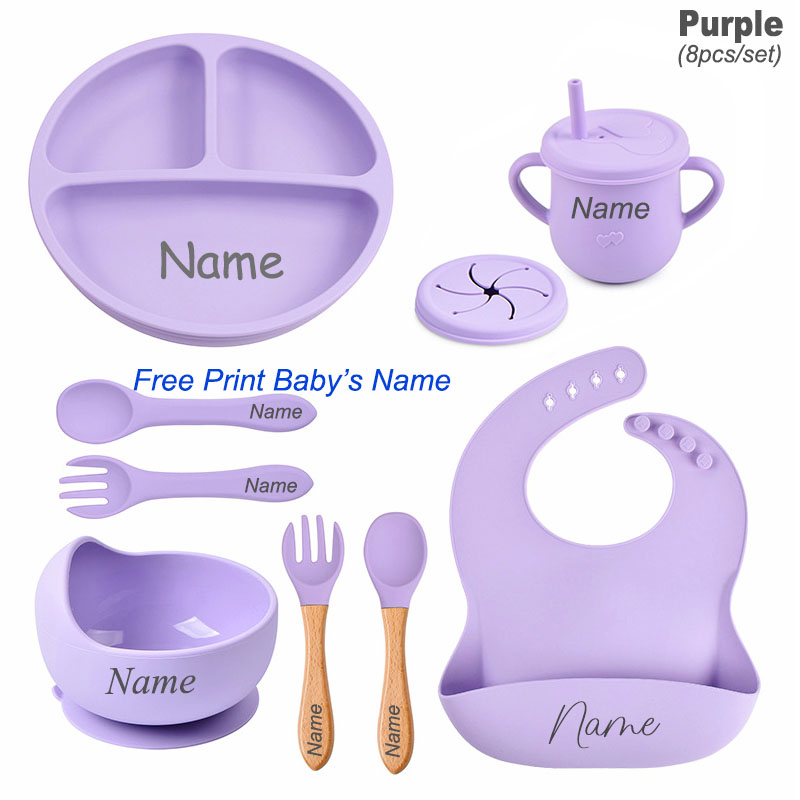 8 قطعة مجموعة أدوات المائدة سي - مراجعة Baby Food Logo وسعره