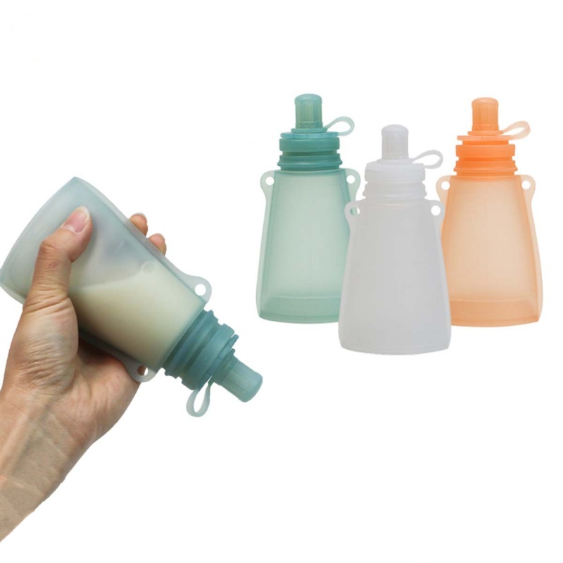 حقيبة تخزين الحليب المحمولة لل - مراجعة Baby Food Pouches Reusable وسعره