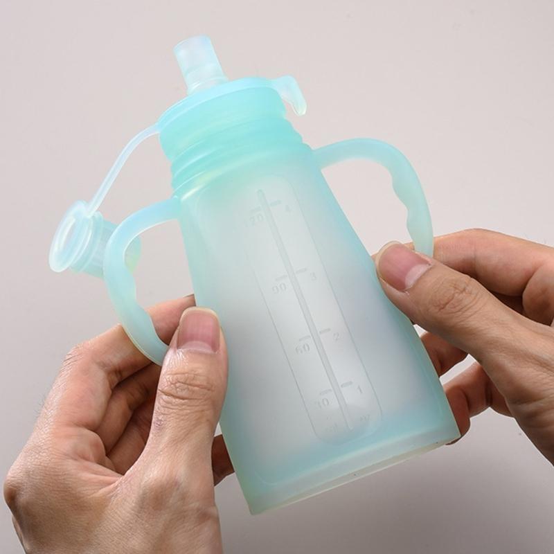 المحمولة مانعة للتسرب سيليكون  - مراجعة Baby Food Pouches Reusable وسعره