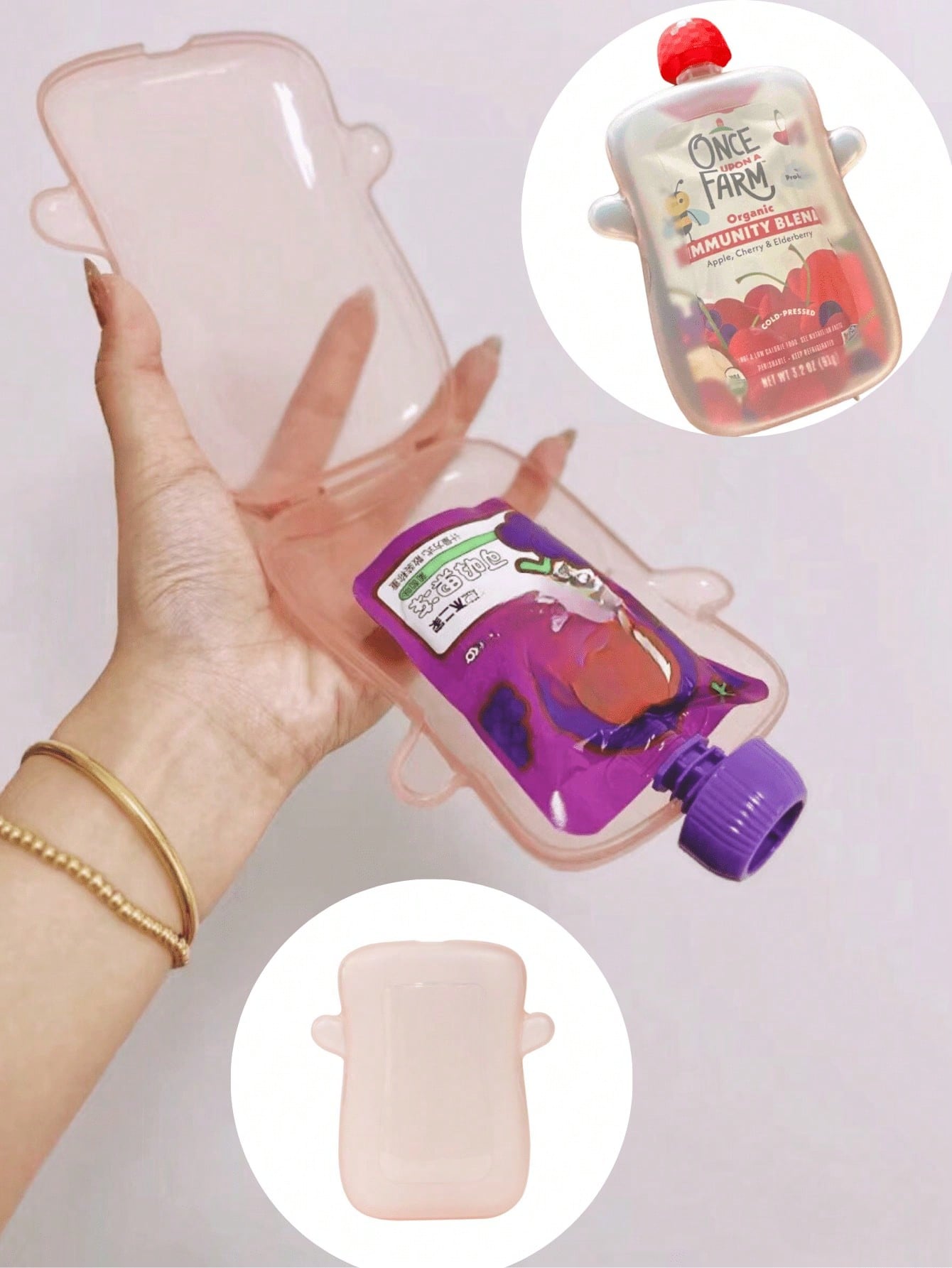 علبة هريس الفواكه المضادة للضغ - مراجعة Baby Food Pouches Reusable وسعره