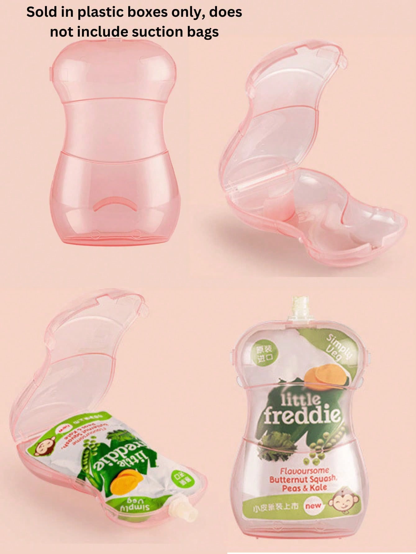 علبة هريس الفواكه المضادة للضغ - مراجعة Baby Food Pouches Reusable وسعره